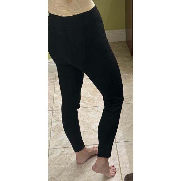 WHBM skinny ankle zipper ankle closure size 2 pull on black work pants - Picture 7 of 9